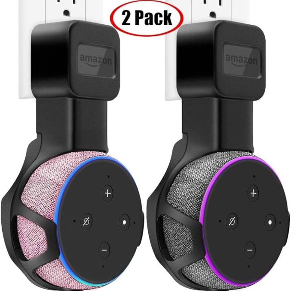 TOOVREN Upgraded Outlet Wall Mount Holder Stand for Dot 3rd Generation (2 Pack)